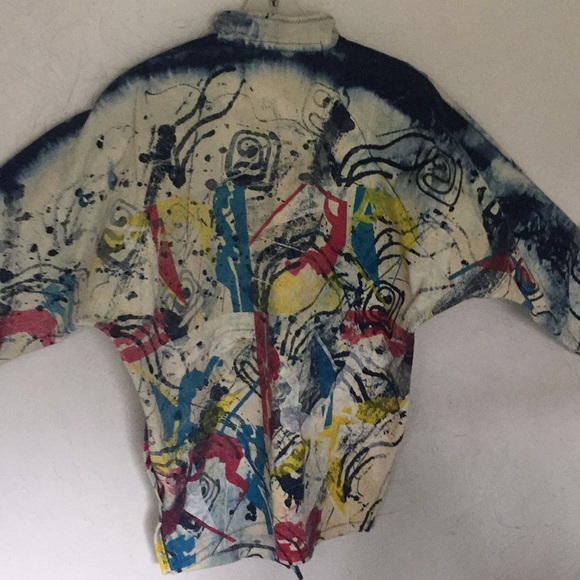 CUSTOM MADE DENIM JACKET ANN VEN HAUWAERT - Picture 2 of 3